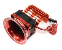 28mm Motor Heatsink + 25x25mm Cooling Fan w/Intake Ram Funnel for 380 & 390 Size