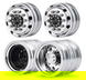 Machined Alloy Front & Dually Rear Wheel Set for Tamiya 1/14 Scale Tractor Truck