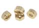 12mm Hex Wheel (4) Hub Brass 6mm Thick for Axial SCX-10, Wraith & CC01 Crawler
