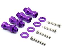 12-to-17mm Conversion Alloy Hex Wheel (4) Hub +25mm Offset for 1/10 Scale RC