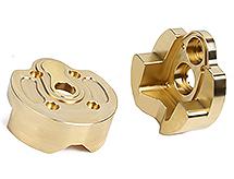 CNC Machined Brass 82g Each Portal Cover (2) for Axial 1/10 SCX10 III