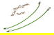 Secured Body Clip (4) with 100mm Retainer Link for 1/16 & 1/10 RC