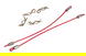Secured Body Clip (4) with 120mm Retainer Link for 1/16 & 1/10 RC