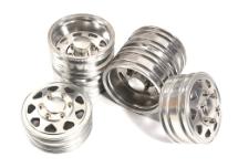 Machined Alloy Front & Rear Dually Wheel (4) Set for Tamiya 1/14 Scale Trucks