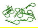 Bent-Up Body Clips (10) for 1/18 & 1/16 Scale RC (LxW=25x10mm)