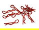 Color Bent-Up Body Clips (10) for 1/10 RC Cars & Trucks (LxW=25x7mm)