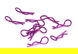 Color Bent-Up Body Clips (10) for 1/10 RC Cars & Trucks (LxW=23x9mm)
