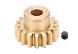 Machined Brass 16g Pinion Gear 17T for Axial 1/10 RBX10 Ryft 4WD Rock Bouncer