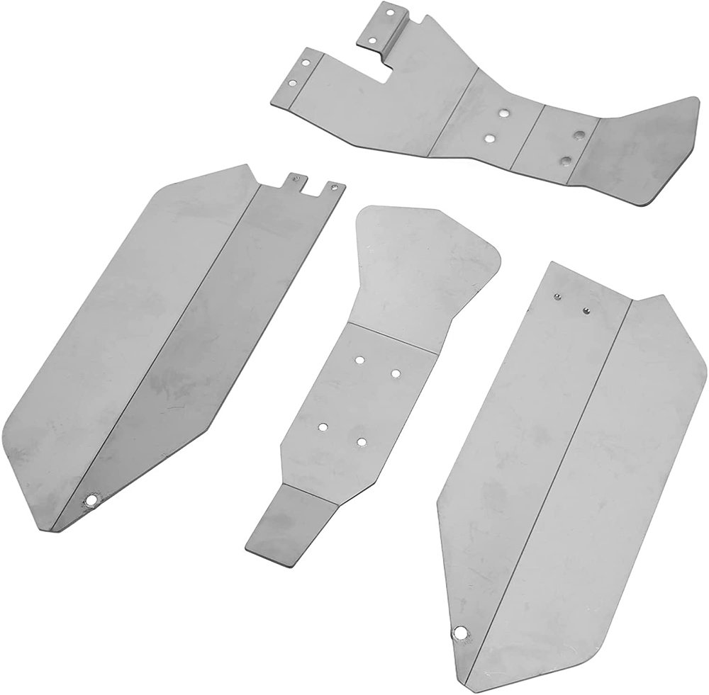 Traxxas Armor Alloy Skid Plates For SLASH 4X4 LCG Rally Ford Fiesta ST Chassis - Lightweight