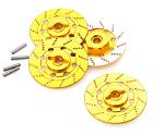 Realistic Alloy Machined Brake 12mm Hex Hub Set for 1/10 Scale On-Road