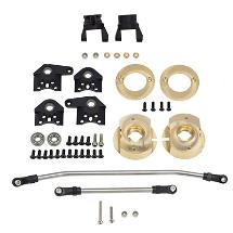 Alloy Caster, Steering Blocks Weight +146g Each w/Linkages for Wraith 2.2 & RR10