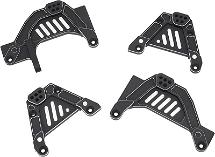 Alloy Front & Rear Shock Towers for Axial SCX6 Crawler