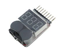 2-in-1 Digital Voltage Checker 1-8S + Low Voltage Warning Buzzer