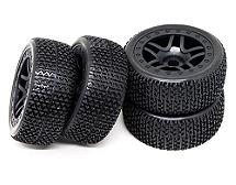 Tires, Wheels & Inserts TL11 w/17mm Hex for 1/8 Buggy Size 4pcs OD=110mm