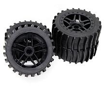 Tires, Wheels & Inserts TL12 w/17mm Hex for 1/8 Buggy Size 4pcs OD=117mm