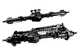 Alloy Machined Front & Rear Axle Set for Axial SCX6 Crawler