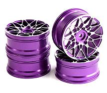 Dual 10 Spoke Alloy Wheel Set (4) for 1/10 On-Road Touring W=26mm