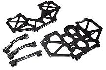 Billet Machined Center Chassis Side Plate & Mount Set for Losi LMT 4WD