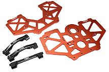 Billet Machined Center Chassis Side Plate & Mount Set for Losi LMT 4WD