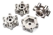 Billet Machined 17mm Hex-to-6 Bolt Wheel Adapters for Losi LMT 4WD Monster Truck