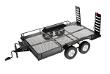 Machined Alloy Flatbed Dual Axle Car Trailer Kit for 1/10 Scale RC 624x339x112mm