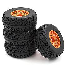 Short Course 2.2/3.0 Wheel for 12, 14 & 17mm Hex & Tire Set (4) (O.D.=111mm)