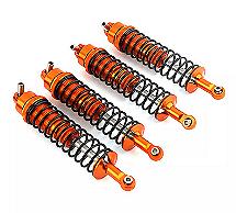 Alloy Machined 145mm Shock Set (4) w/ Firm Springs for Axial SCX6