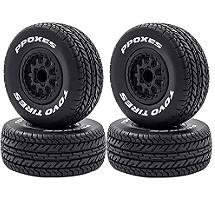 Short Course 2.2/3.0 Wheel for 12mm Hex & Tire Set (4) 1/10 Scale (O.D.=110mm)
