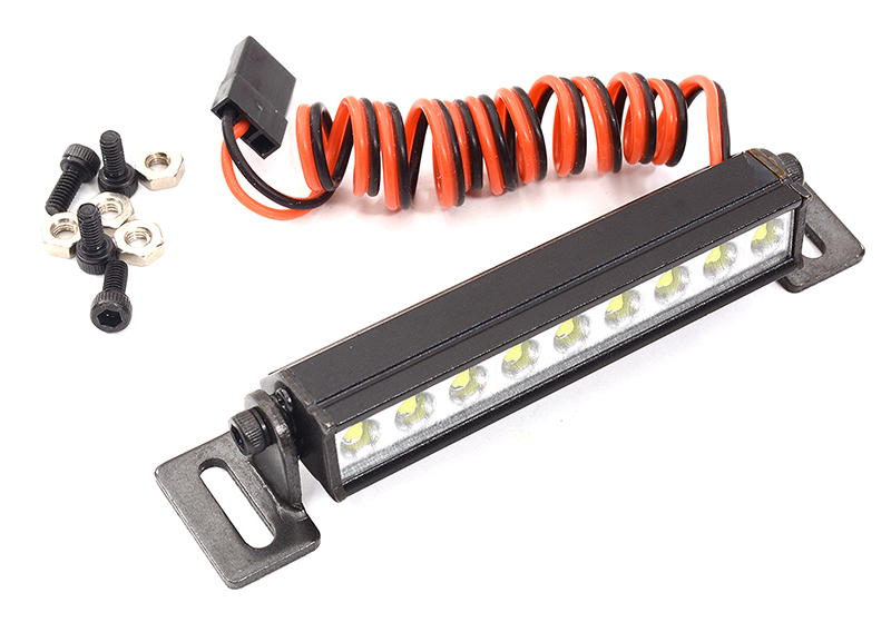 Realistic Roof Top LED HV 57mm Light Bar 5V-14.8V 77x16x15mm for 1/10  Crawler for R/C or RC - Team Integy