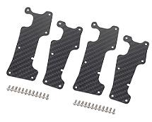 Composite CF Suspension Arm Covers for Traxxas 1/8 Sledge 4WD Monster Truck
