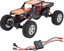 Complete Alloy Conversion Kit w/Roll Cage, Servo, ESC, Motor for Axial SCX24 C10