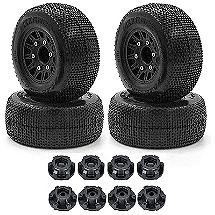 Short Course 2.2/3.0 Wheel for 12, 14 & 17mm Hex & Tire Set (4) OD=110mm
