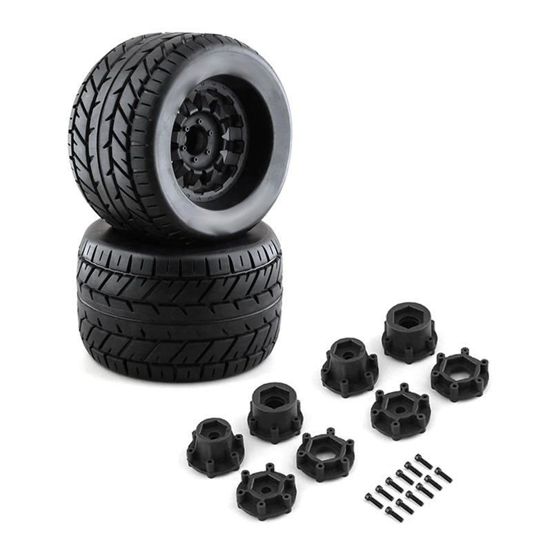 Tires, Wheels & Inserts MK20 Style w/ 14mm & 17mm Hex for 1/8 Size 2pcs  OD=165mm