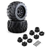 Tires, Wheels & Inserts MK21 Style w/ 14mm & 17mm Hex for 1/8 Size 2pcs OD=165mm