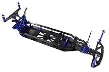 Alloy & CF Composite Chassis Conversion Kit for Team Associated DR10 Drag RTR