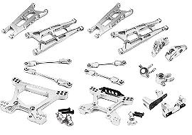 Silver Billet Machined Alloy Suspension Upgrade Kit for Traxxas 1/10 Hoss 4X4