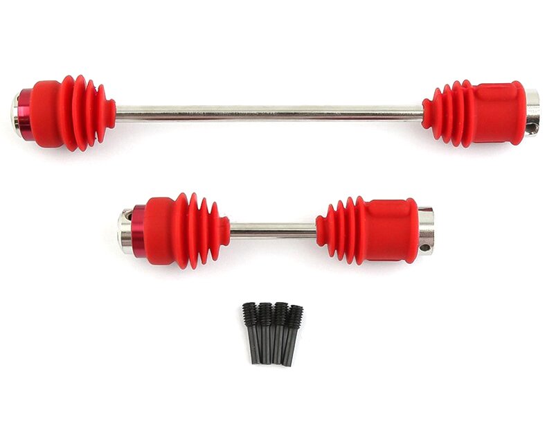 Alloy Machined Center Driveshafts w Dust Boots for E-Maxx 3905 for 