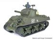 1/16 Scale USA M4A3 Sherman RC Battle Tank, 2.4Ghz R/C Model HL3898-1 7.0
