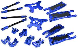 Blue Complete Suspension Upgrade Kit for Traxxas Sledge 4WD 1/8 Scale