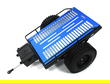Realistic Leaf Spring 1/10 Size Flatbed Trailer 302x200x115mm for Scale Crawler