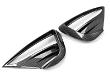 Glossy Carbon Front Fog Lamp Aero Trim Covers for Tesla 20-24 Model Y