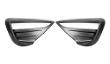 Matte Black Front Fog Lamp Aero Trim Covers for Tesla 21-24 Model Y