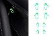 Fluorescent Door Exit Button Decal Stickers for Tesla Model 3/Y