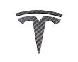 Matte Real Carbon Logo Emblem for Tesla Model 3/Y