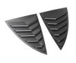 Matte Carbon ABS Rear Side Window Shades Blinds Covers for Tesla 20-24 Model Y