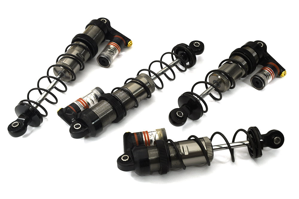 Billet Machined Piggyback Shocks (4) for Arrma 1/10 Vorteks 4X4 3S