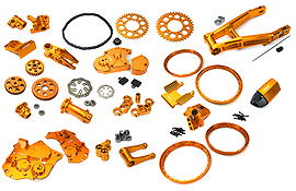 Billet Machined Alloy Conversion Kit Combo A for Losi 1/4 Promoto-MX Motorcycle