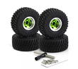 Alloy 1.0 Wheel (4) w/ Rubber Tires for TRX-4M & SCX24 O.D.=57mm