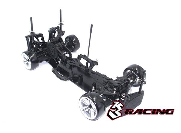 3RACING SAK-D4842/TI  Caliper & Brake Disc Set 1/10 RC Sakura D4 Drift Car 