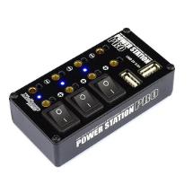 Muchmore Racing Power Station Pro Multi Distributor Black (w/ USB Charging Port)